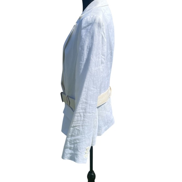 Women’s Ivory Blazer with Belt Buy, Worthington size 16 - Picture 4 of 5